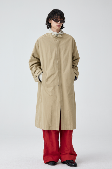 SIMPLE PROJECT WING COLLAR TRENCH COAT