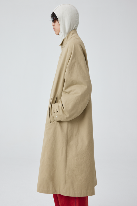 SIMPLE PROJECT WING COLLAR TRENCH COAT