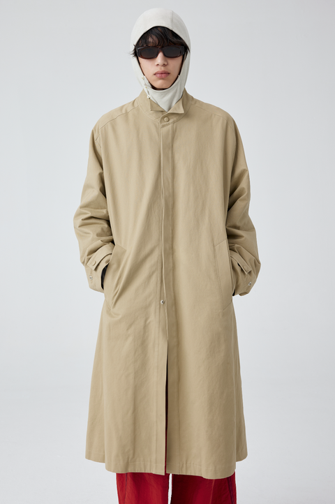 SIMPLE PROJECT WING COLLAR TRENCH COAT