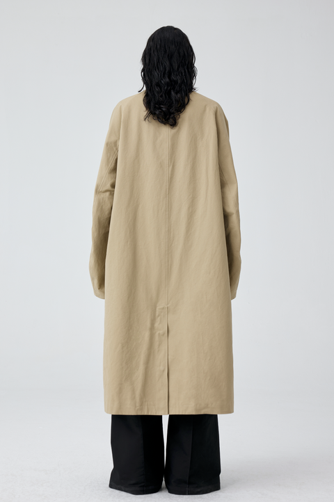 SIMPLE PROJECT WING COLLAR TRENCH COAT