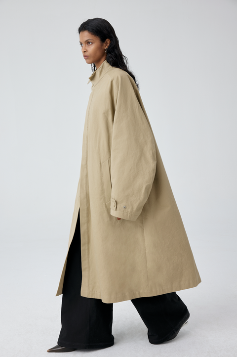 SIMPLE PROJECT WING COLLAR TRENCH COAT