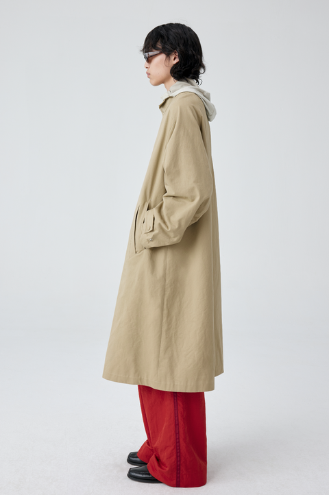 SIMPLE PROJECT WING COLLAR TRENCH COAT