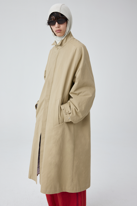 SIMPLE PROJECT WING COLLAR TRENCH COAT