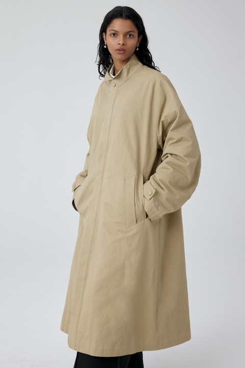 SIMPLE PROJECT WING COLLAR TRENCH COAT