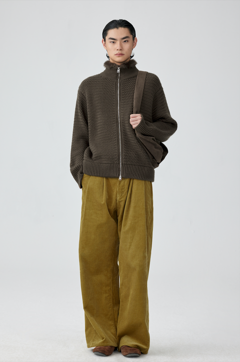 SIMPLE PROJECT CORDUROY TROUSERS