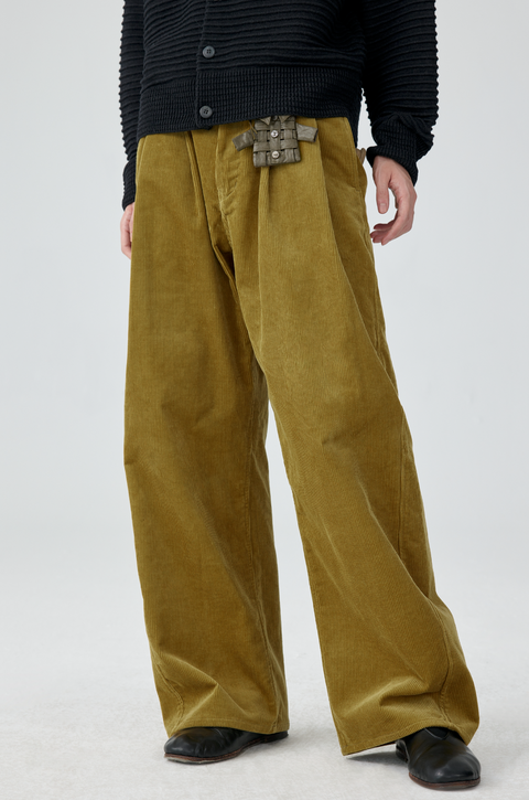 SIMPLE PROJECT CORDUROY TROUSERS