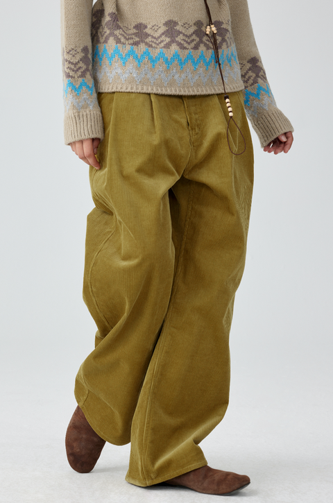 SIMPLE PROJECT CORDUROY TROUSERS