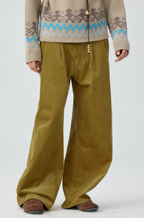 SIMPLE PROJECT CORDUROY TROUSERS