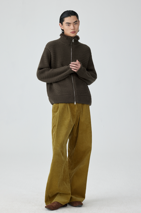 SIMPLE PROJECT CORDUROY TROUSERS