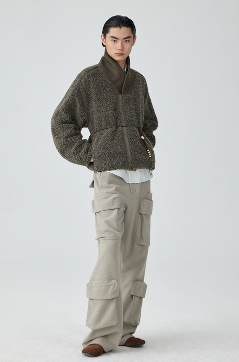 SIMPLE PROJECT POCKET CARGO TROUSERS