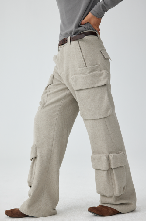 SIMPLE PROJECT POCKET CARGO TROUSERS