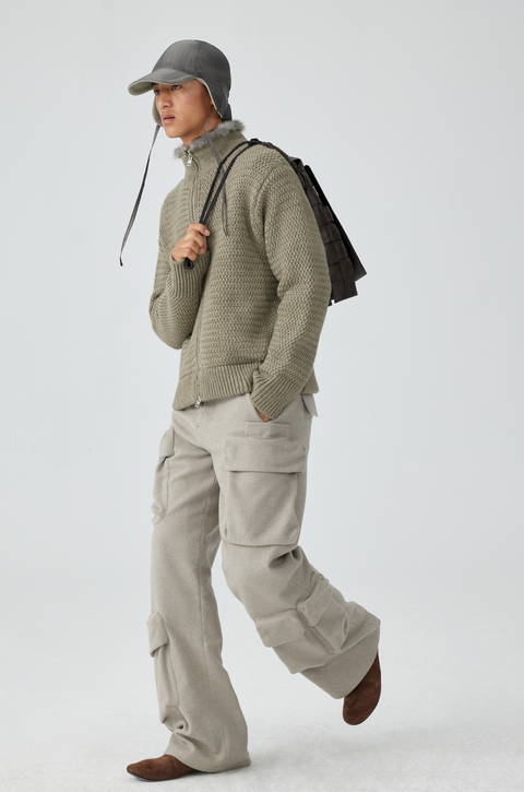 SIMPLE PROJECT POCKET CARGO TROUSERS