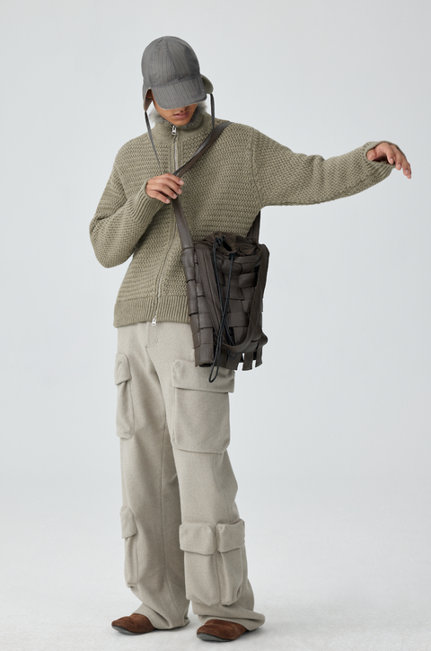 SIMPLE PROJECT POCKET CARGO TROUSERS