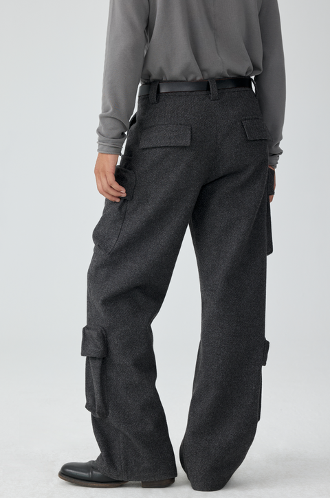 SIMPLE PROJECT POCKET CARGO TROUSERS