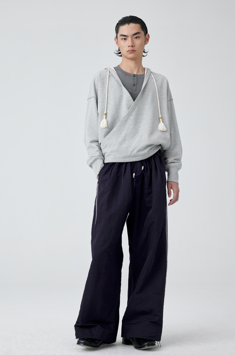 SIMPLE PROJECT LOOSE-FIT NYLON PANTS