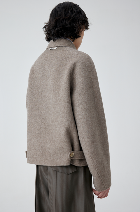 SIMPLE PROJECT LOOSE WOOL JACKET