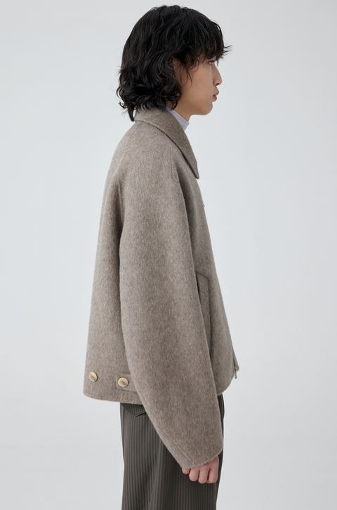 SIMPLE PROJECT LOOSE WOOL JACKET