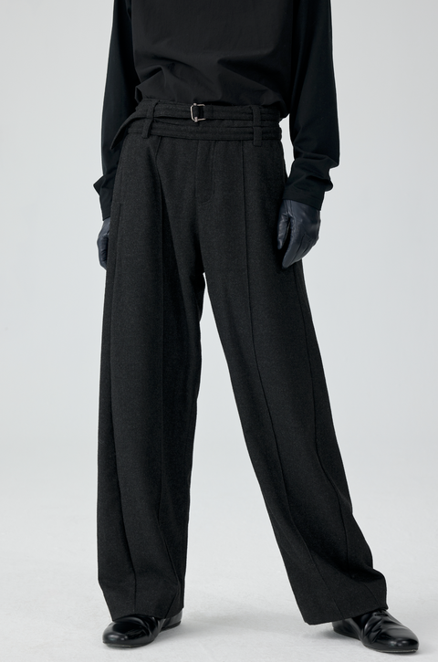 SIMPLE PROJECT TWISTED BELTED PANTS