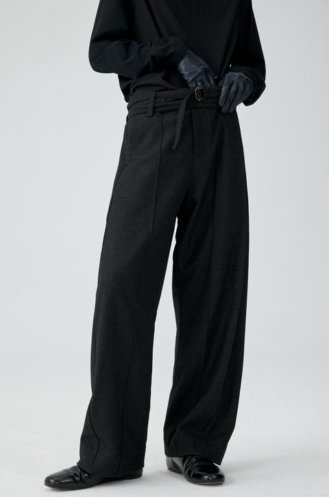 SIMPLE PROJECT TWISTED BELTED PANTS