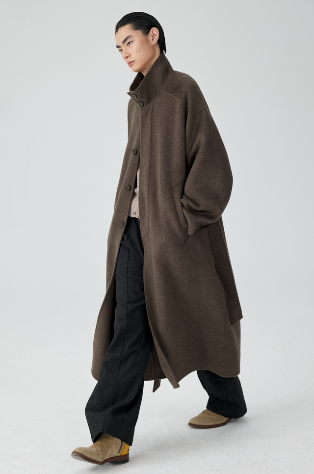 Project Coat SIMPLE PROJECT HIGH-NECK WOOL COAT – Remold Lab