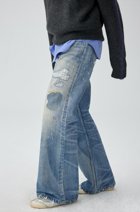 SIMPLE PROJECT DISTRESSED JEANS