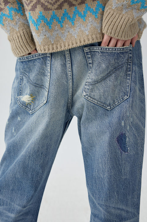 SIMPLE PROJECT DISTRESSED JEANS