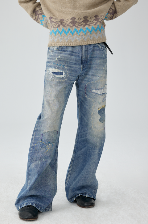 SIMPLE PROJECT DISTRESSED JEANS