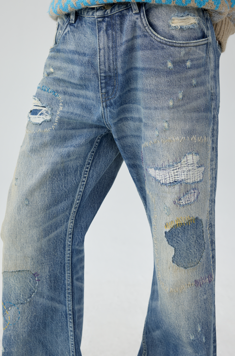 SIMPLE PROJECT DISTRESSED JEANS