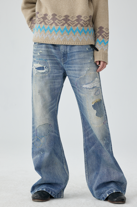 SIMPLE PROJECT DISTRESSED JEANS