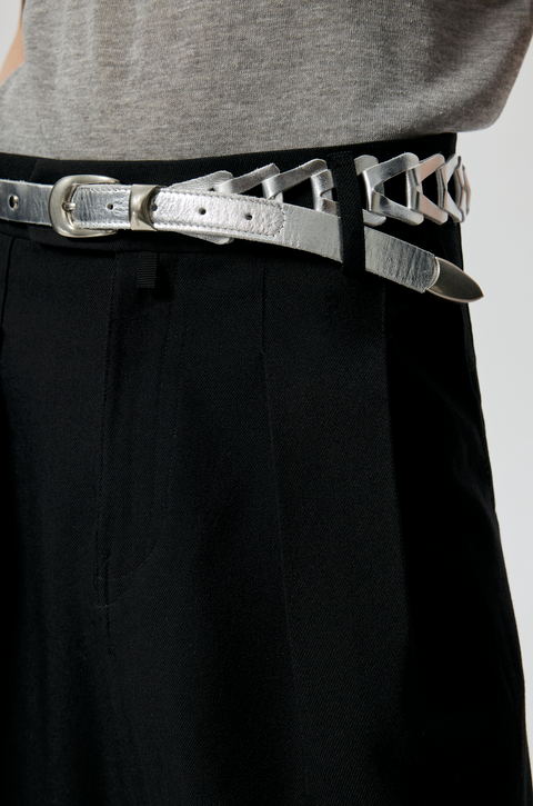 Simple Project Brainded Belt シルバーチェーン SIMPLE PROJECT BRAIDED BELT – Remold Lab