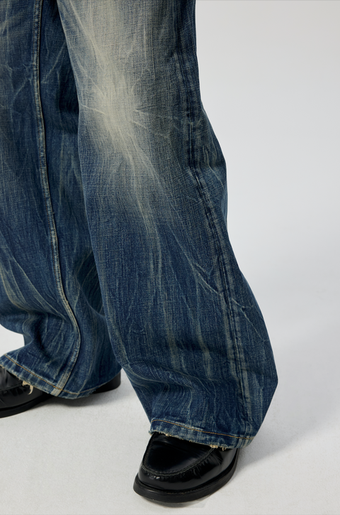 SIMPLE PROJECT LIGHTNING WASH JEANS