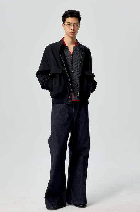 SIMPLE PROJECT RAW SELVEDGE BOOTCUT JEANS