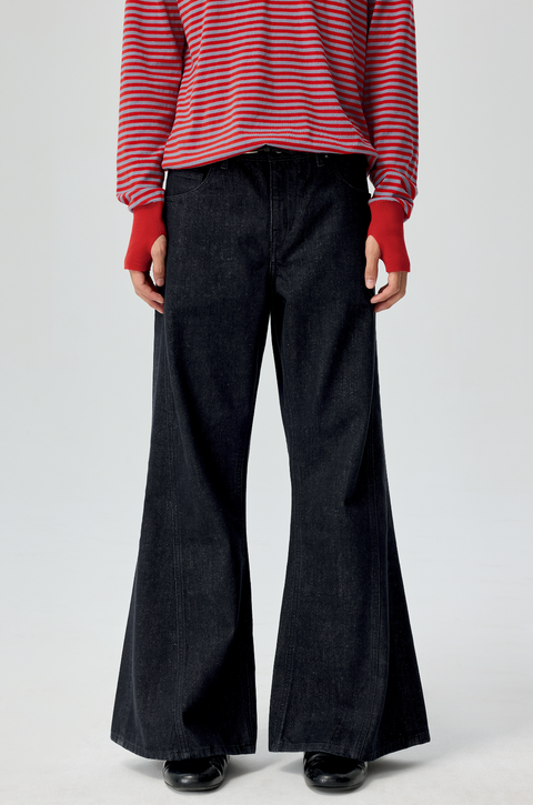 SIMPLE PROJECT RAW SELVEDGE BOOTCUT JEANS