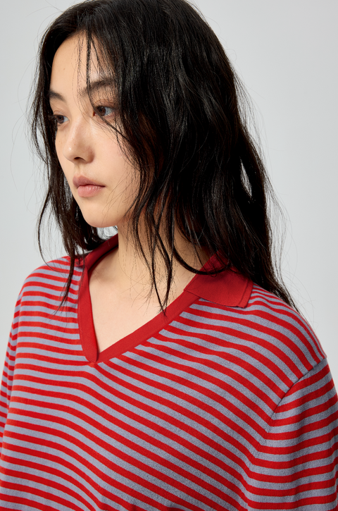 SIMPLE PROJECT STRIPED POLO