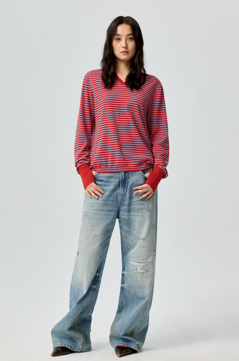 SIMPLE PROJECT STRIPED POLO