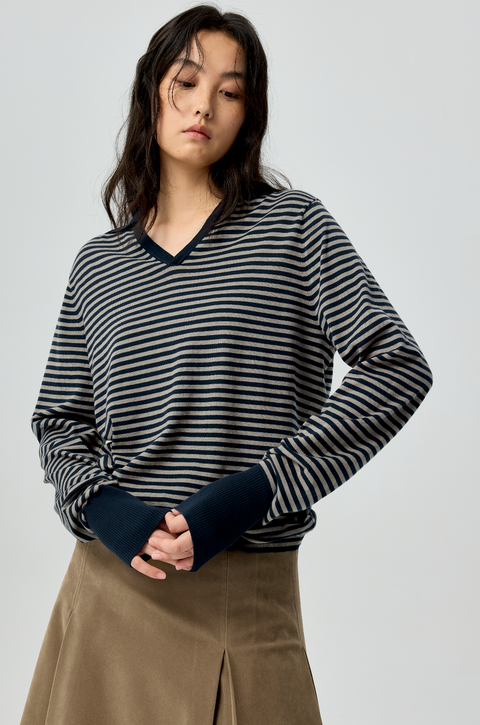 SIMPLE PROJECT STRIPED POLO