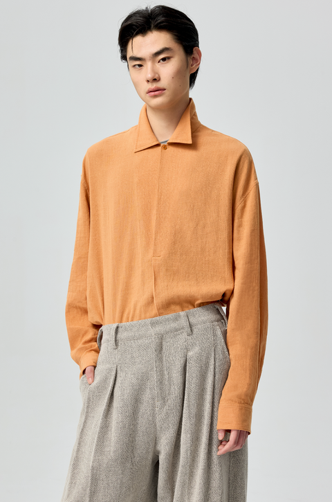 SIMPLE PROJECT RAMIE CHEVRON SHIRT