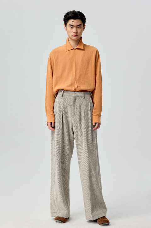 SIMPLE PROJECT RAMIE CHEVRON SHIRT