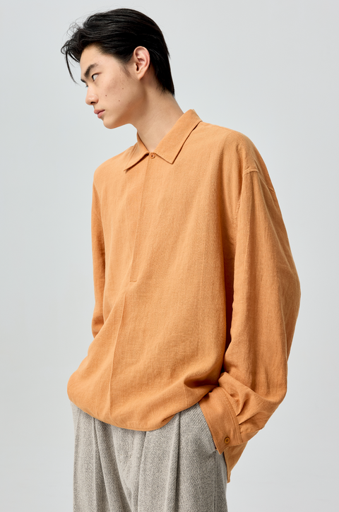 SIMPLE PROJECT RAMIE CHEVRON SHIRT