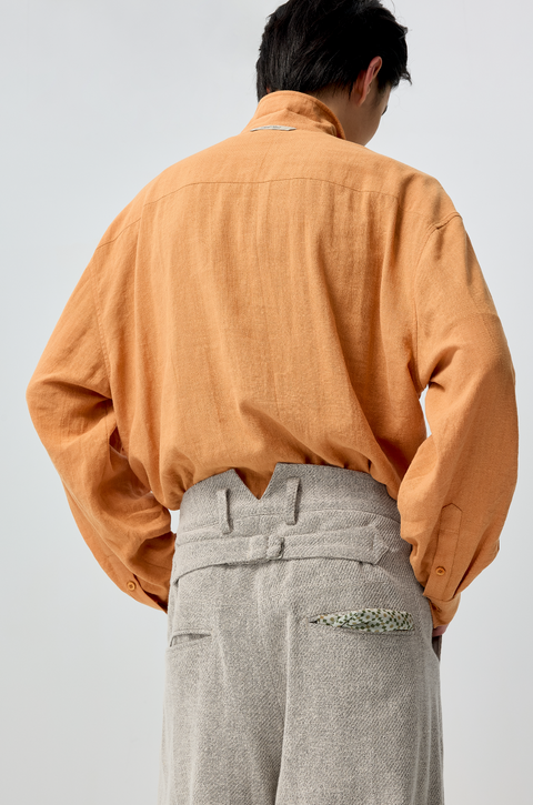 SIMPLE PROJECT RAMIE CHEVRON SHIRT