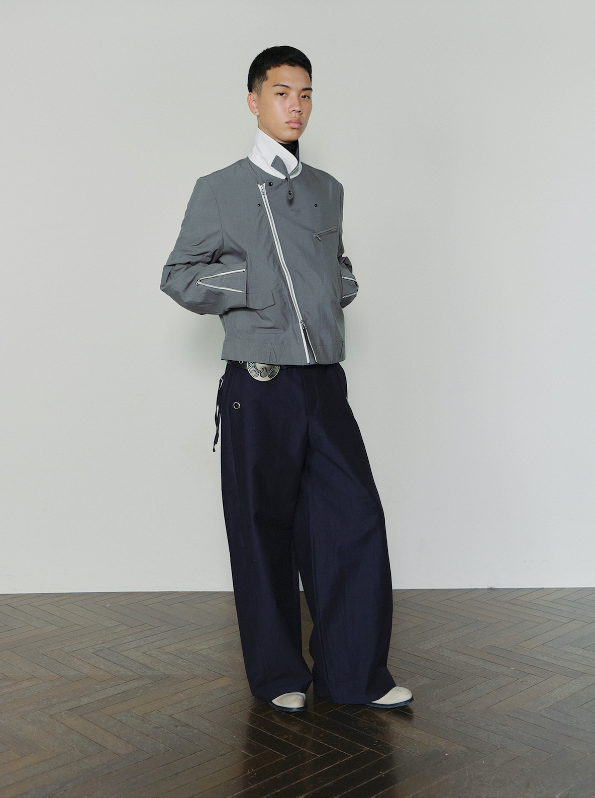 SAIRENSSEI COLORBLOCK BIKER JACKET 深見洸太 \u2013 Remold Lab 