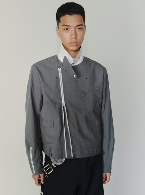 SAIRENSSEI COLORBLOCK BIKER JACKET