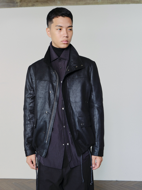 SAIRENSSEI DISTRESSED DRAWSTRING JACKET