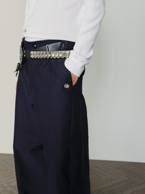 SAIRENSSEI METAL-ACCENTED PANTS