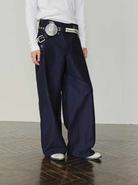 SAIRENSSEI METAL-ACCENTED PANTS
