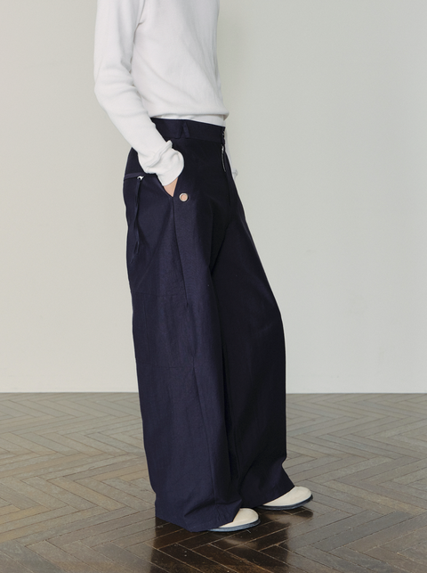 SAIRENSSEI METAL-ACCENTED PANTS