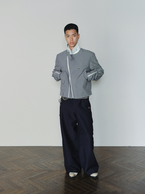 SAIRENSSEI METAL-ACCENTED PANTS