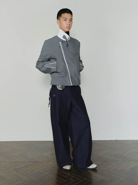 SAIRENSSEI METAL-ACCENTED PANTS