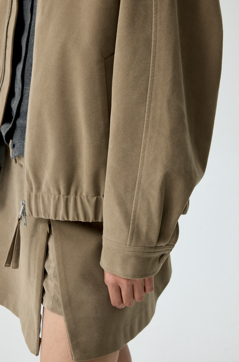 SIMPLE PROJECT SUEDE JACKET