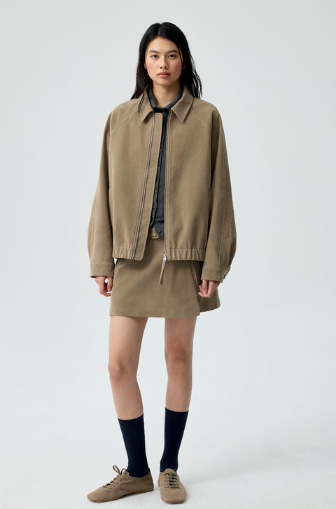 SIMPLE PROJECT SUEDE JACKET